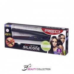 RED SILICONE FLAT IRON