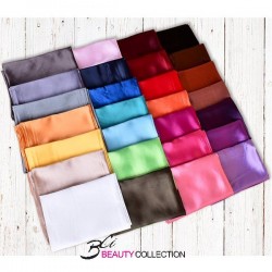 Beauty Town Silky Satin Scarf 35" x 35" no.06046- Solid