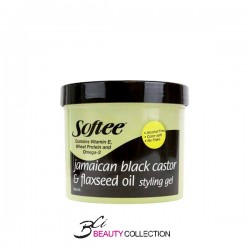 SOFTEE JAMAICAN BLACK CASTOR & FLAXSEED OIL STYLING GEL