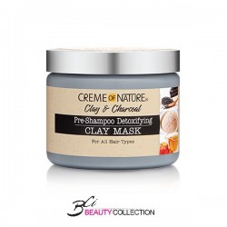 CREME OF NATURE CLAY & CHARCOAL PRE-SHAMPOO DETOXIFYING CLAY MASK 11.5OZ