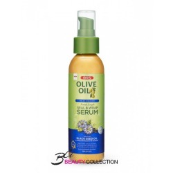 ORS OLIVE OIL RELAX & RESTORE RETAIN LENGTH SEAL & WRAP SERUM, 4OZ