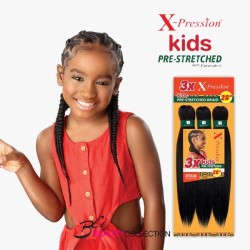 SENSATIONNEL 3X X-PRESSION KIDS PRE-STRETCHED BRAID 28″