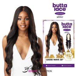 SENSATIONNEL BUTTA LACE HUMAN HAIR BLEND WIG (HH MIXED)- LOOSE WAVE 30″