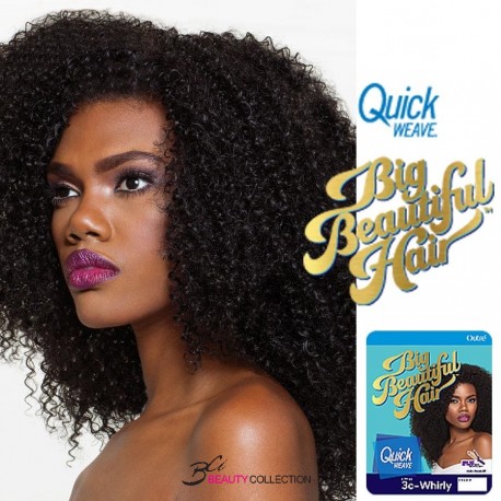 OUTRE BIG BEAUTIFUL HAIR QUICK WEAVE WIG-3C-WHIRLY