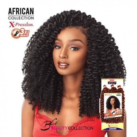 Sensationnel African Collection SNAP 3X Pre-Looped Crochet Braid BANTU KNOT OUT 12"
