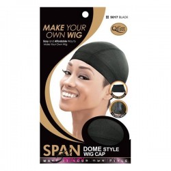QFITT MAKE YOUR OWN WIG SPAN DOME STYLE WIG CAP 5017 BLACK