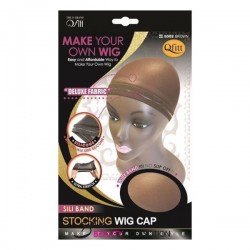 QFITT MAKE YOUR OWN WIG SILI BAND STOCKING WIG CAP - 5002 BROWN